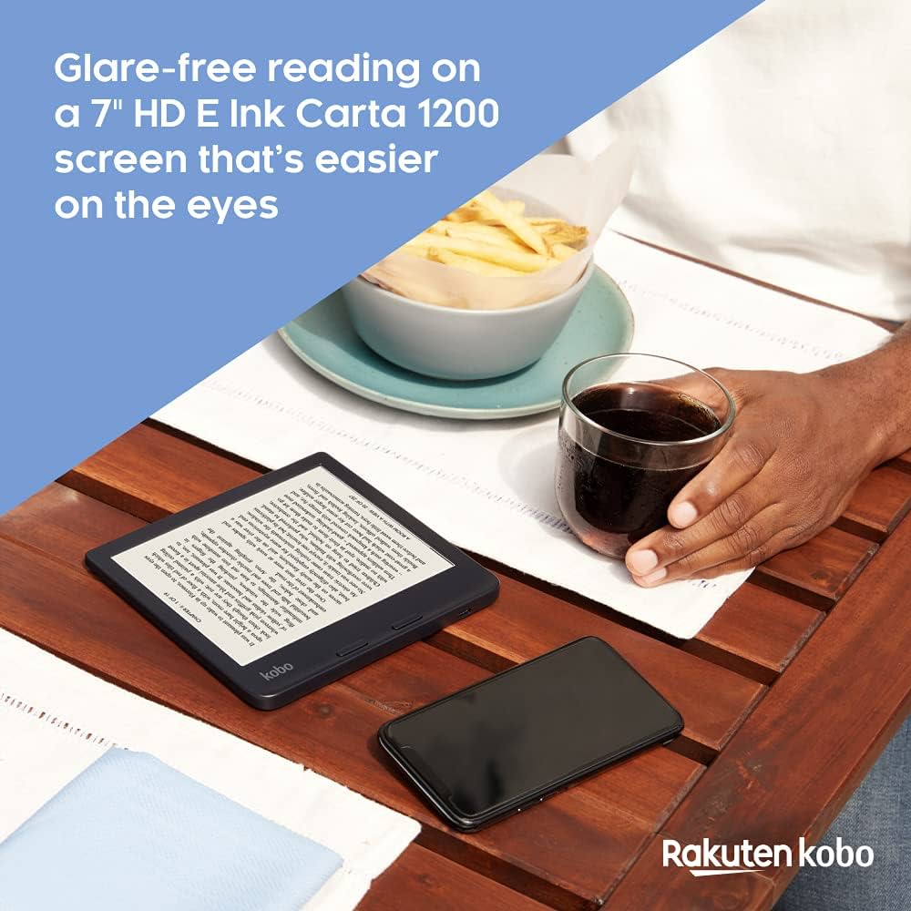 Kobo Libra 2 N418-KU-BK-K-EP Czytnik E-Booków, Czarny, 32 GB